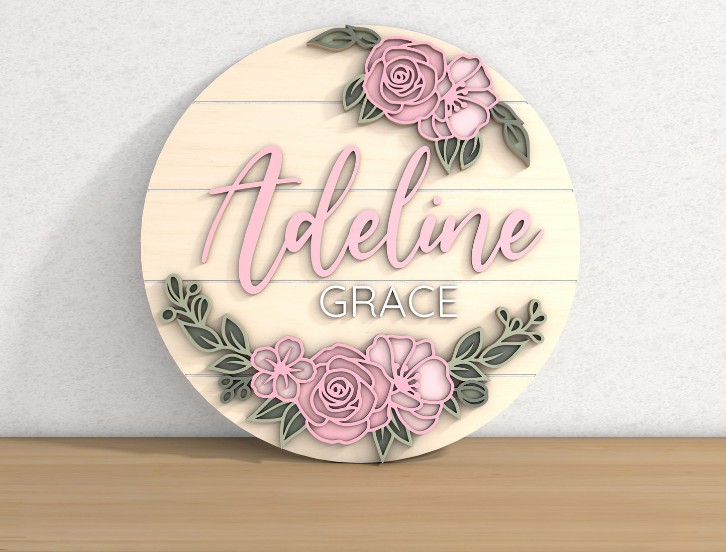 Flower Nursery Door Sign SVG for xTool and Glowforge