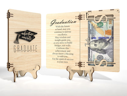 Graduation Cash Card SVG Laser Cut File for xTool and Glowforge