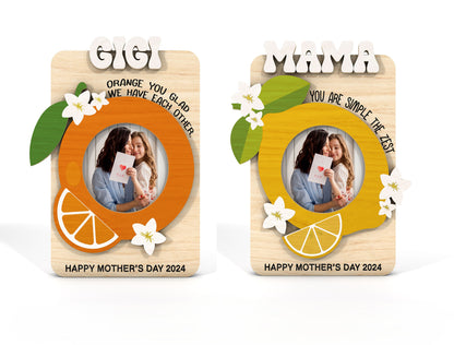 Fruit Photo Frame Mom Summer Sign SVG for LightBurn and Glowforge