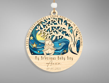 Baby Loss Memorial Ornament SVG Bundle for xTool and Glowforge