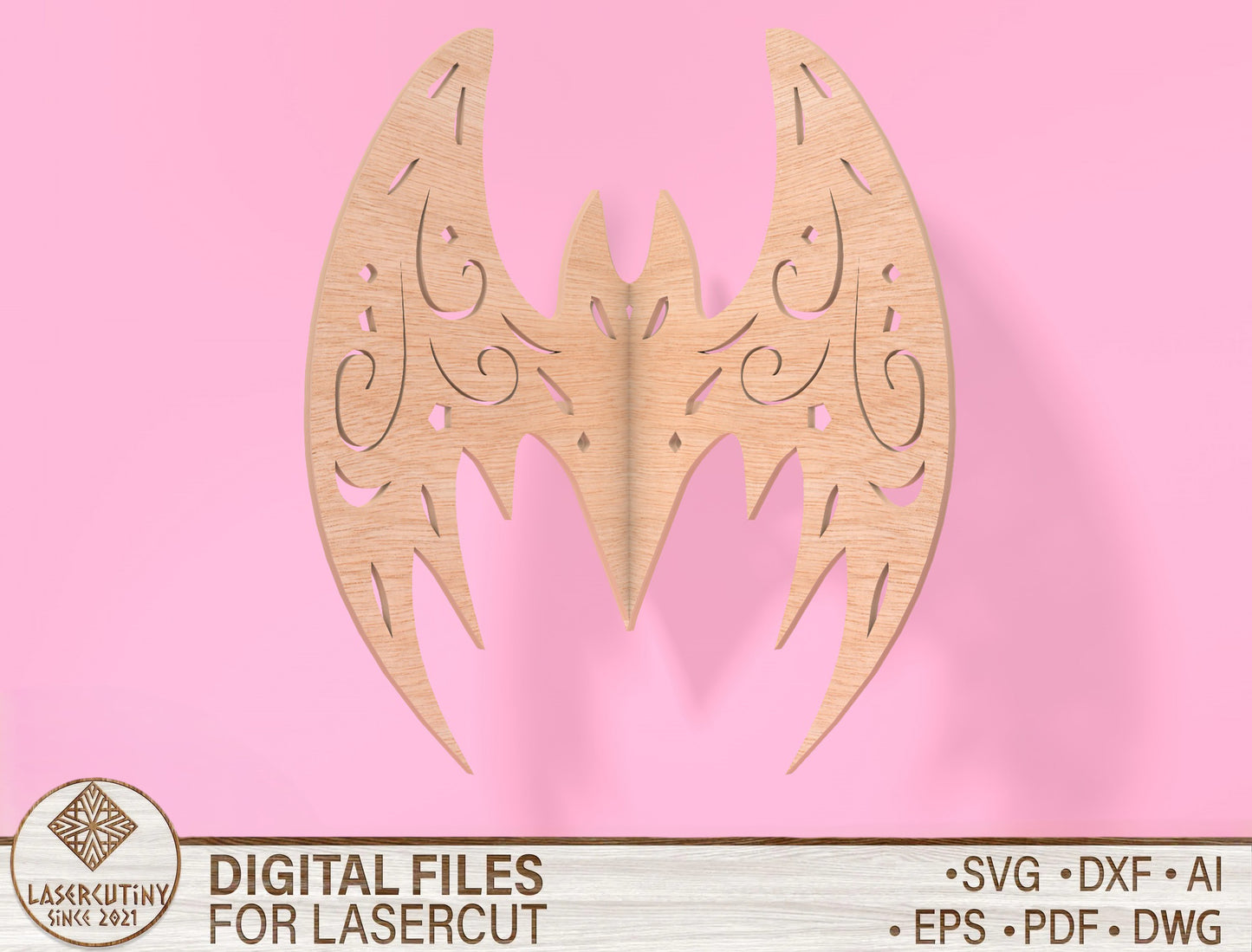 Butterfly Wing Wall Decor SVG Laser Cut File for Glowforge and xTool