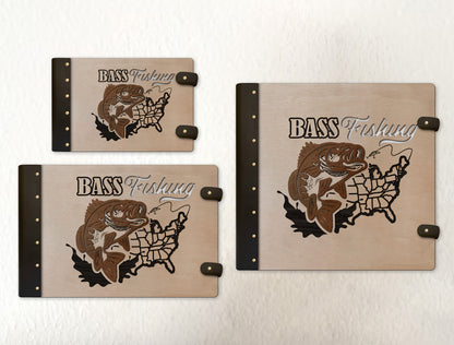 Fishing Photo Album SVG Bundle for Glowforge and xTool Laser Files