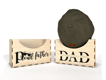 Dad Hat Rack SVG Bundle Laser Cut File for Glowforge and xTool
