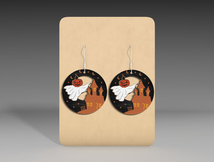 Halloween Deer Earrings SVG Bundle 5 Designs for LightBurn Glowforge xTool