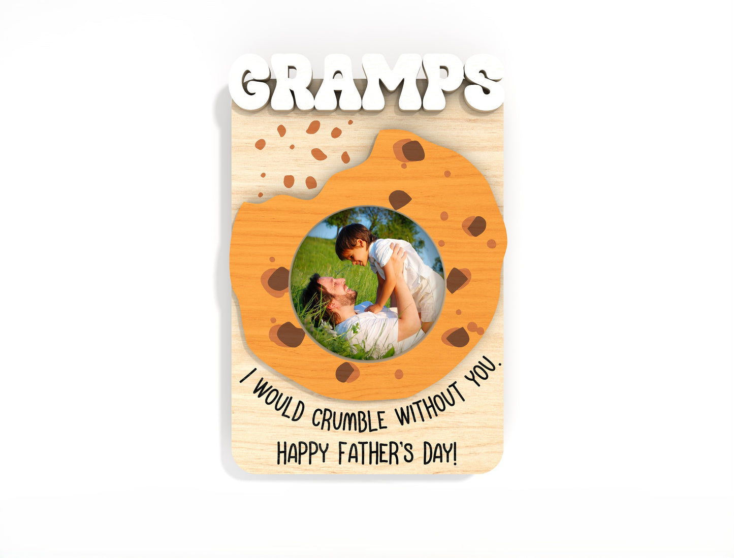 Father's Day Photo Frame Magnet SVG Bundle Laser Cut File for Glowforge and LightBurn
