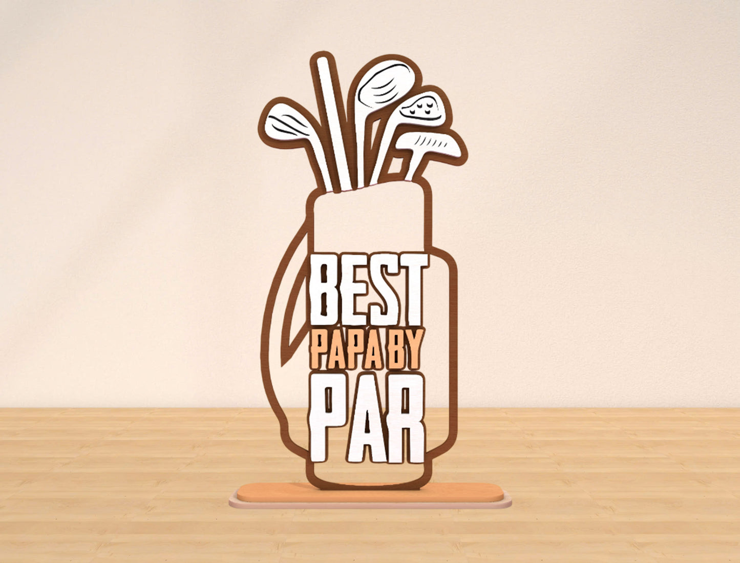 Golf Dad Sign SVG Bundle Laser Cut File for Glowforge and xTool