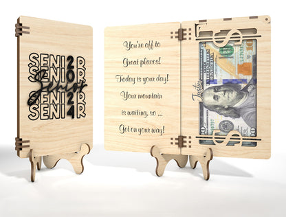 Graduation Money Holder Card SVG for Glowforge and LightBurn