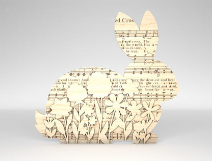 Easter Bunny Tabletop Sign Set SVG Spring Shelf for LightBurn and xTool