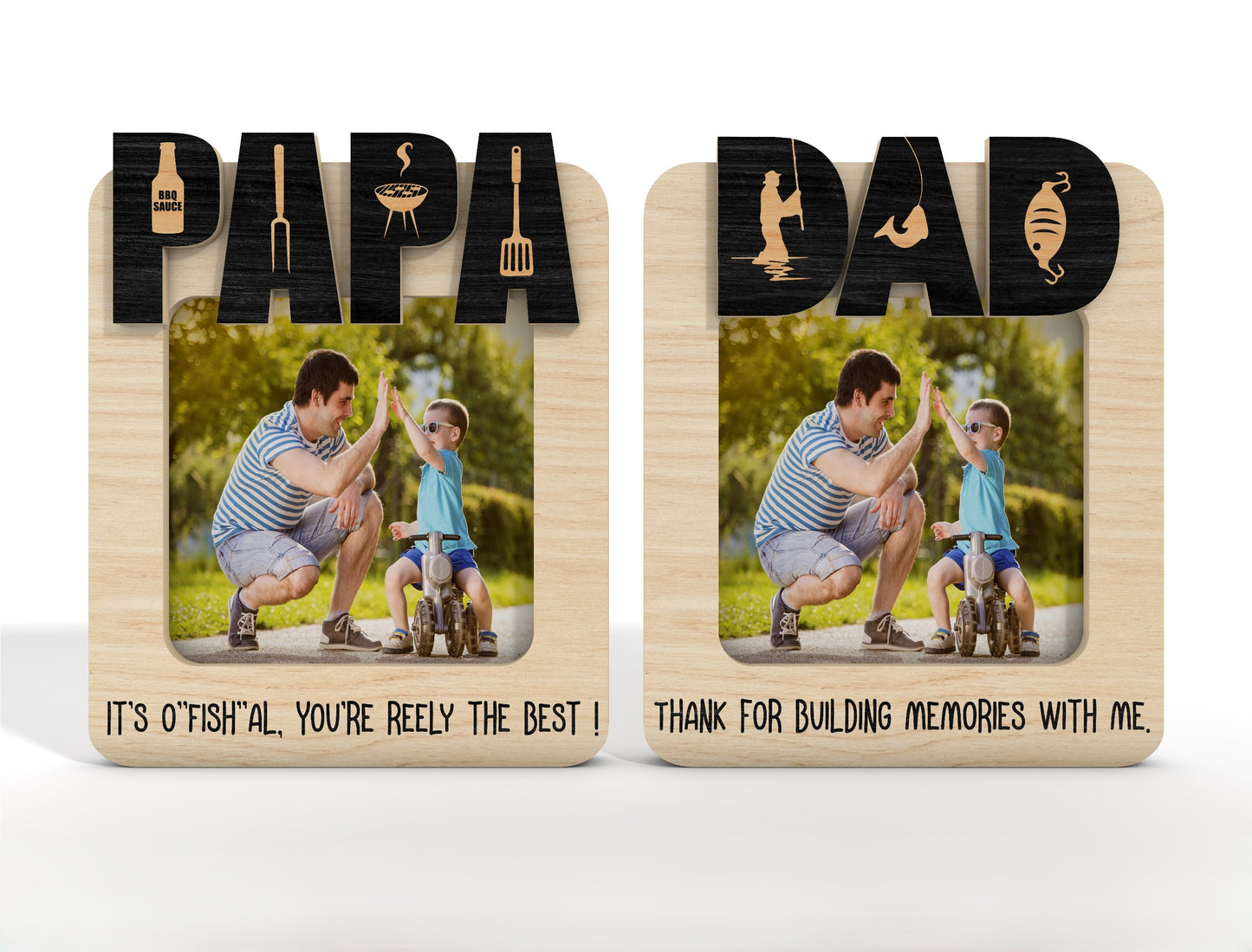 Dad Tool Photo Frame SVG Bundle Laser Cut File for Glowforge and xTool