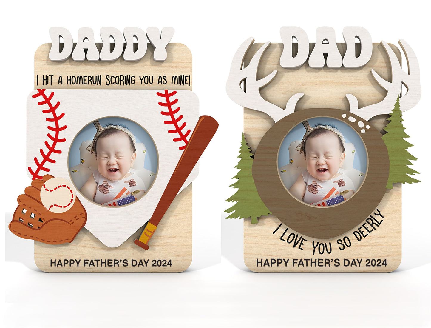 Father’s Day Fridge Magnet SVG Laser Cut File for Glowforge