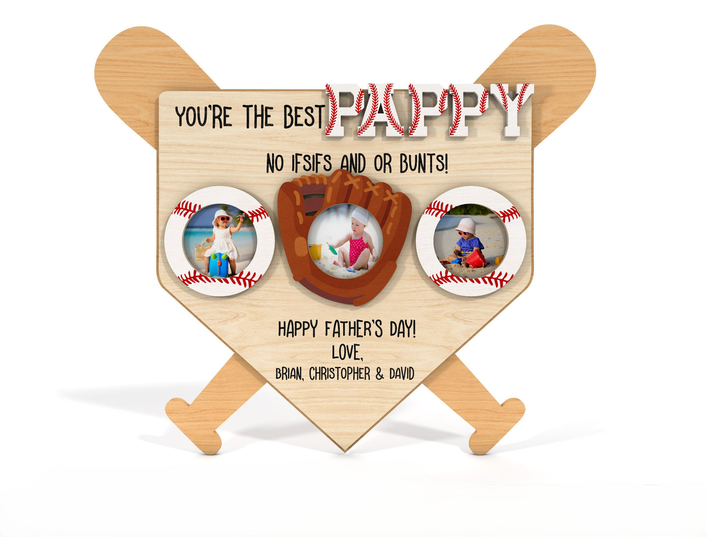 Baseball Photo Magnet SVG Laser Cut File for Glowforge xTool