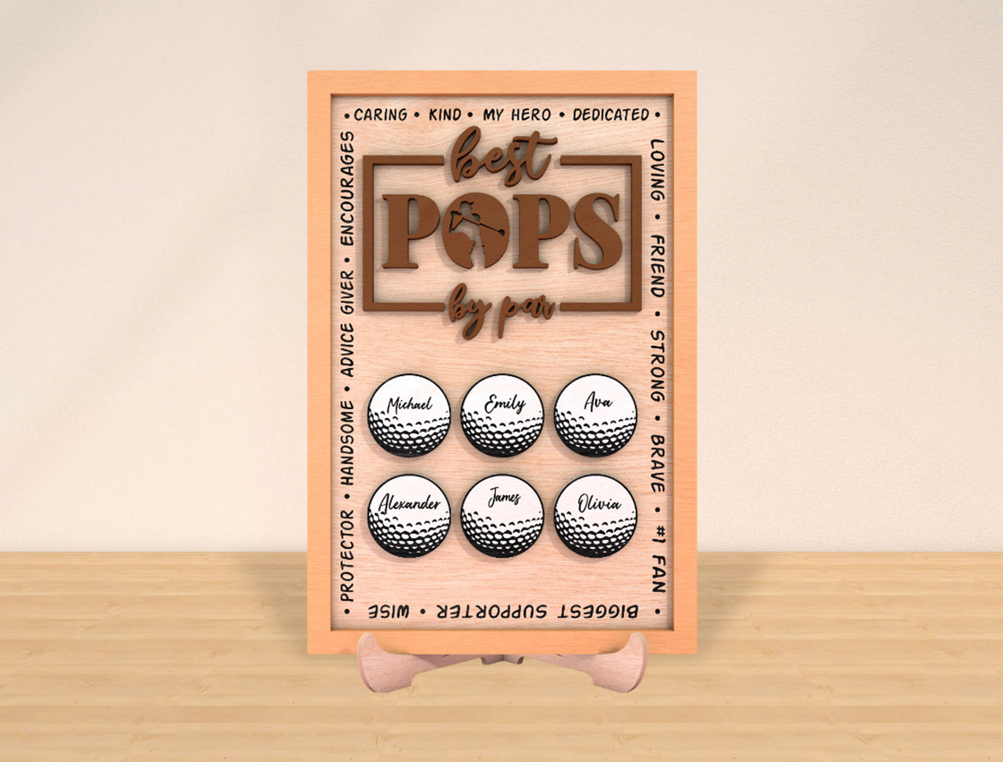 Personalized Golf Dad Sign SVG Bundle for Glowforge and xTool