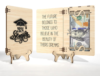 Graduation Money Holder Card SVG for Glowforge and LightBurn