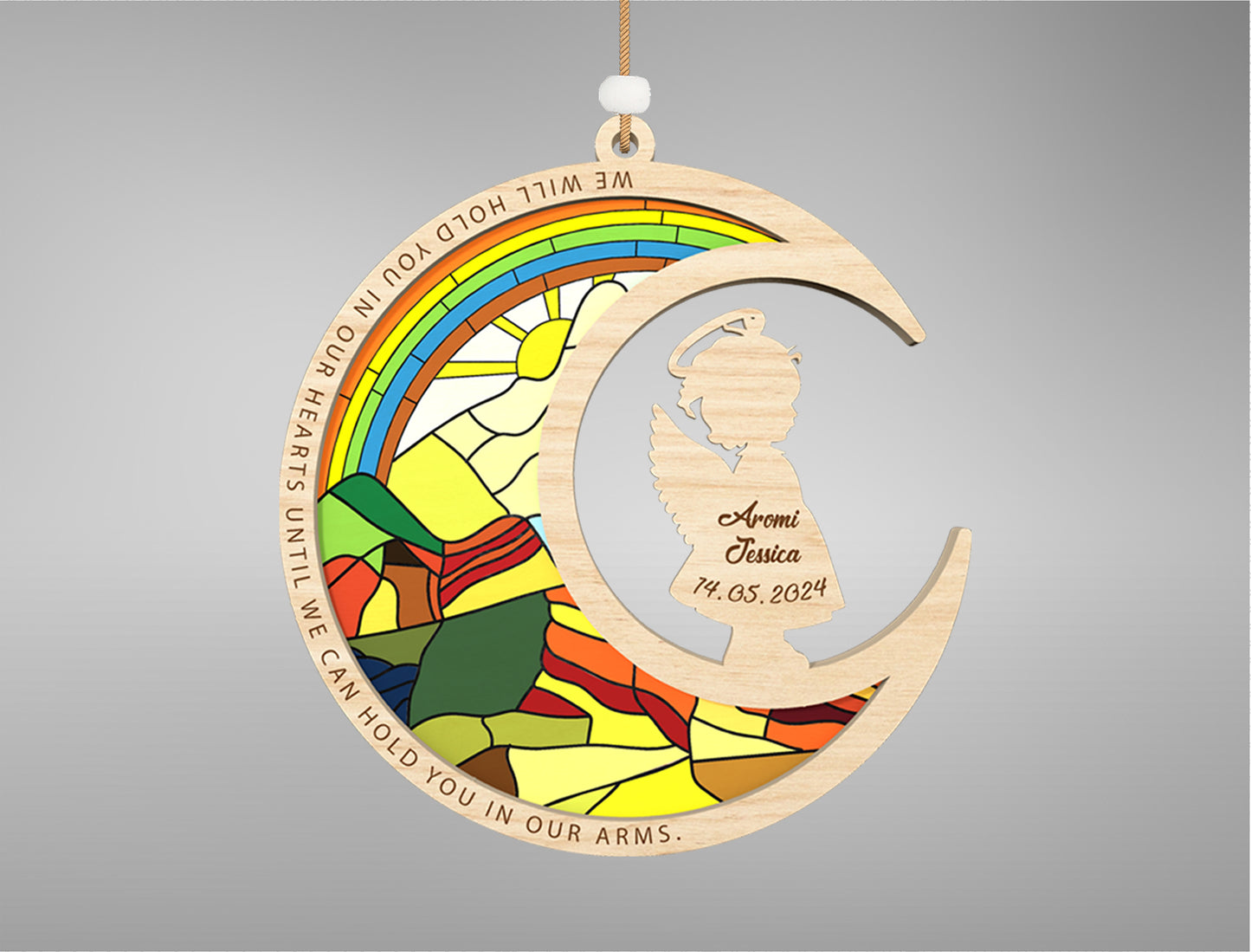 Moon Baby Memorial Ornament SVG Bundle for LightBurn and Glowforge