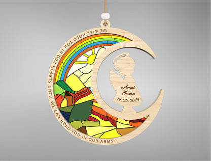 Moon Baby Memorial Ornament SVG Bundle for LightBurn and Glowforge