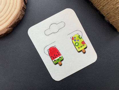 Kawaii Ice Cream Earrings SVG Bundle for Glowforge and LightBurn