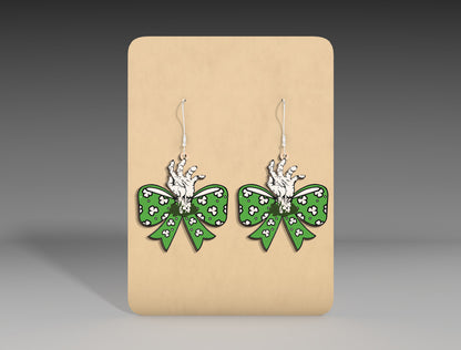 Halloween Bow Earrings SVG Bundle for Glowforge xTool LightBurn 9 Designs