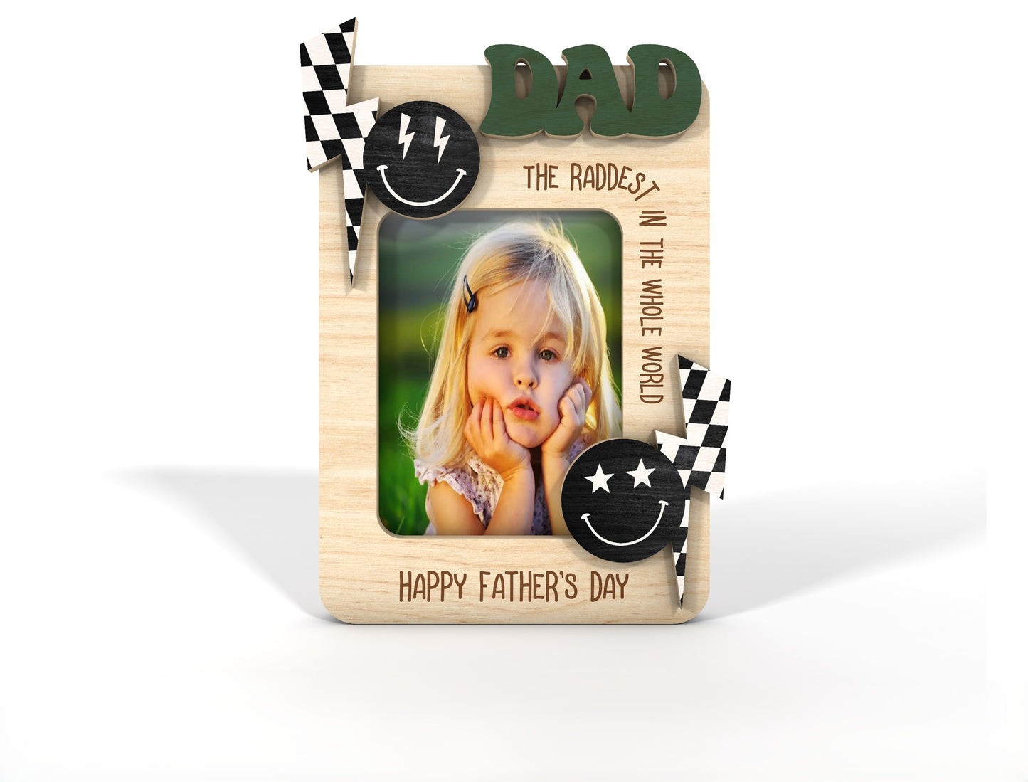 Daddy Award Photo Magnet SVG Bundle Laser Cut File for LightBurn and Glowforge