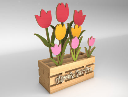 Flower Pot SVG Bundle Mother's Day Tabletop Decor for xTool