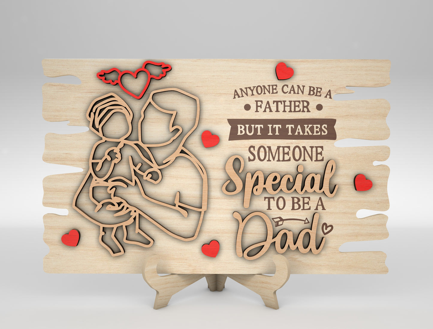 Father's Day Dad Quote Signs SVG Bundle Laser Cut File for xTool and Glowforge