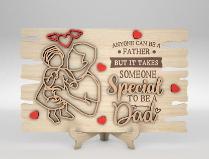 Father's Day Dad Quote Signs SVG Bundle Laser Cut File for xTool and Glowforge