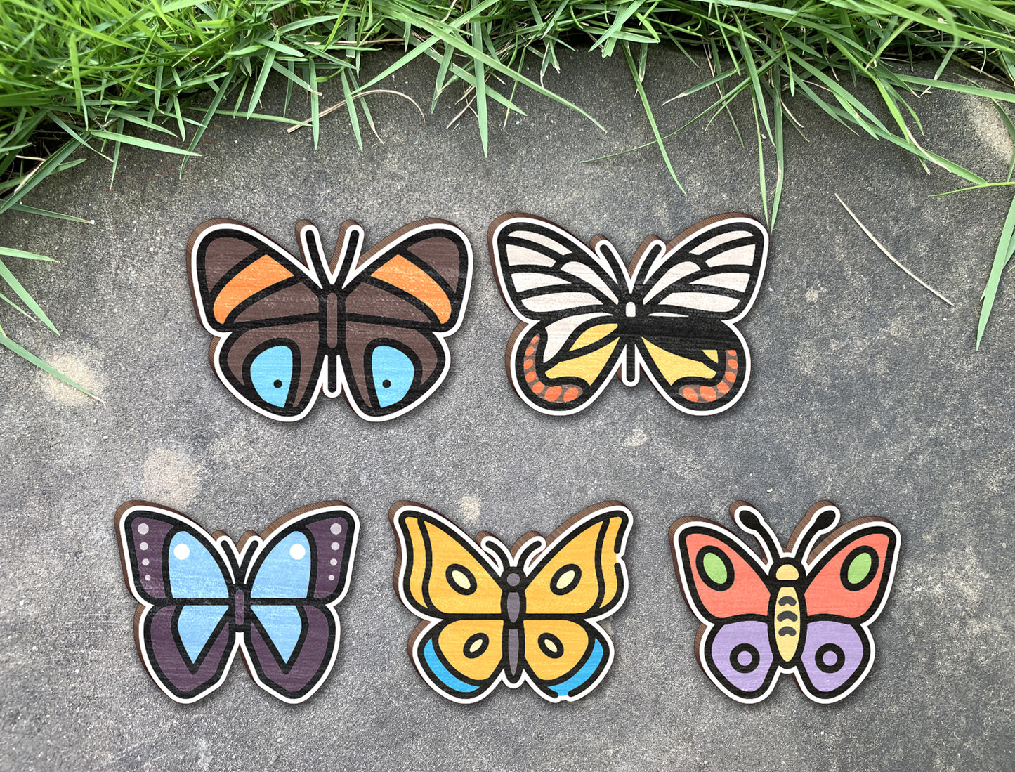 Butterfly and Ladybug Stud Earrings SVG Bundle for xTool and Glowforge