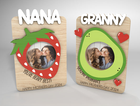 Cute Mother's Day Fridge Magnet SVG Kawaii Photo Frame for Glowforge