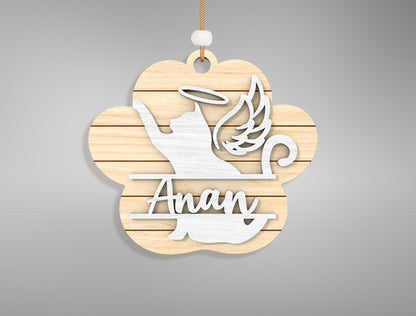 Personalized Pet Memorial Ornament SVG Bundle for LightBurn and Glowforge