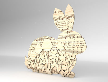 Easter Bunny Tabletop Sign Set SVG Spring Shelf for LightBurn and xTool