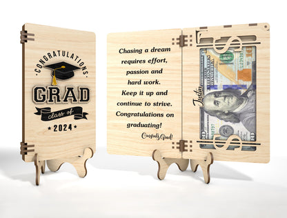 Graduation Cash Gift Holder SVG for xTool and Glowforge