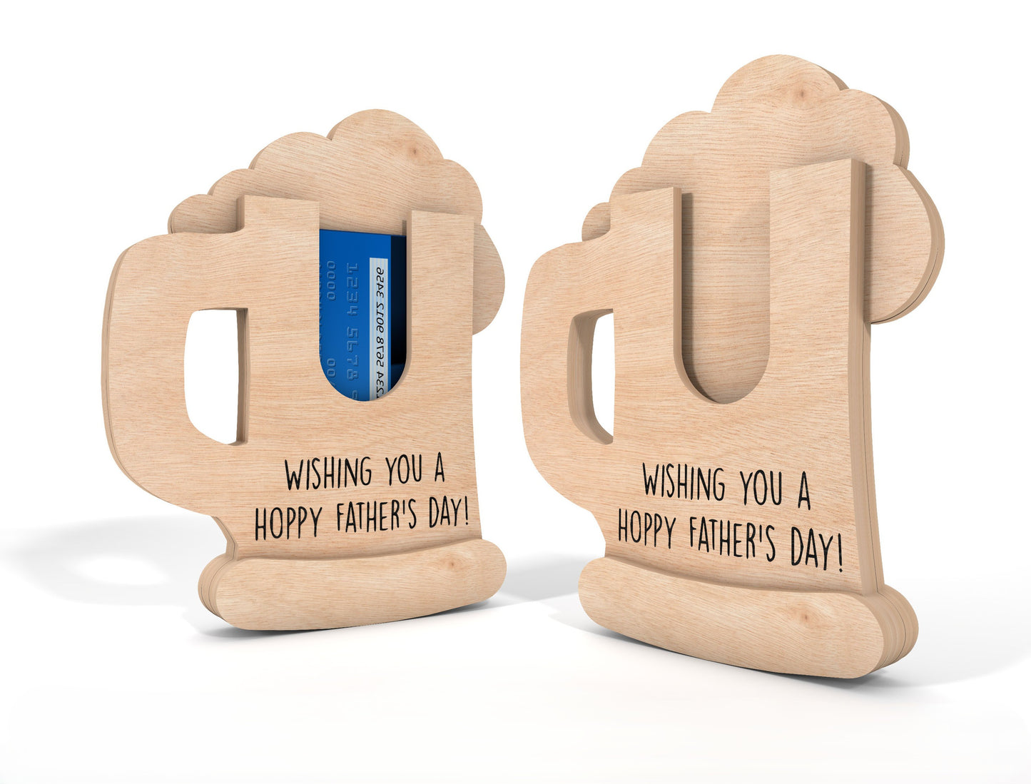 Beer Mug Gift Card Holder SVG for LightBurn and Glowforge Users