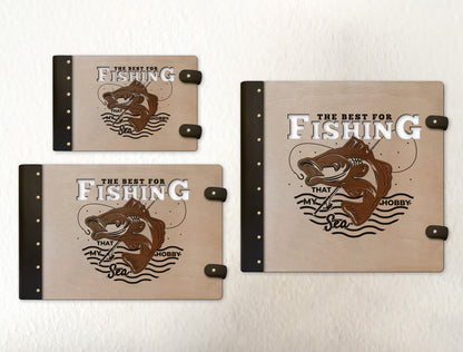 Fishing Photo Album SVG Bundle for Glowforge and xTool Laser Files