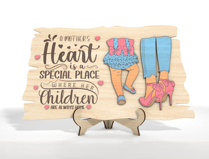 Funny Mother Daughter Sassy Mom Sign SVG Bundle for xTool and LightBurn