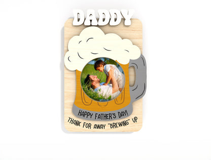 Father's Day Photo Frame Magnet SVG Bundle Laser Cut File for Glowforge and LightBurn