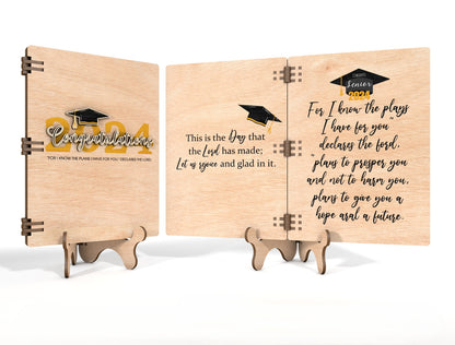Graduation Folding Card SVG for Glowforge and xTool