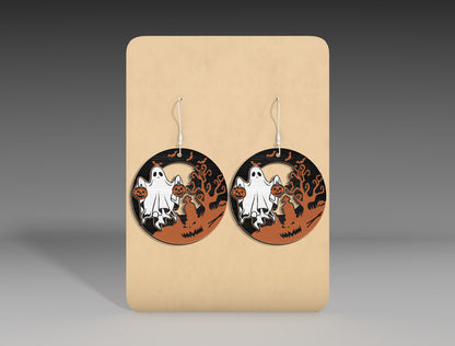 Halloween Deer Earrings SVG Bundle 5 Designs for LightBurn Glowforge xTool