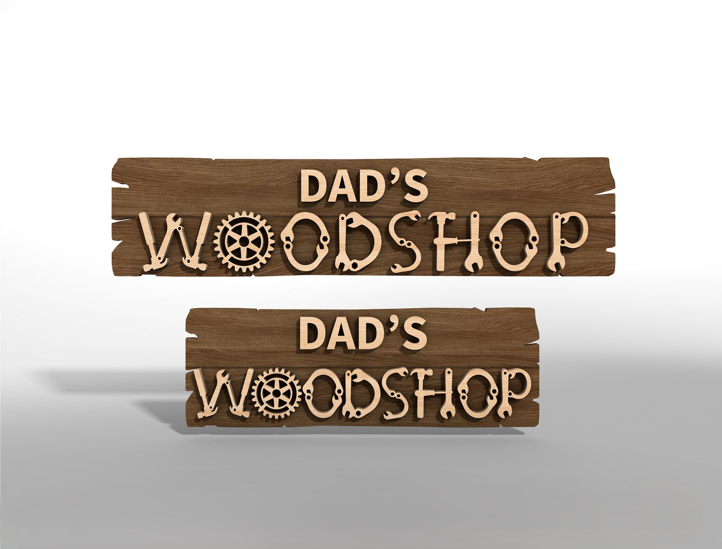 Dad Workshop Garage Sign SVG for Glowforge and xTool Laser File