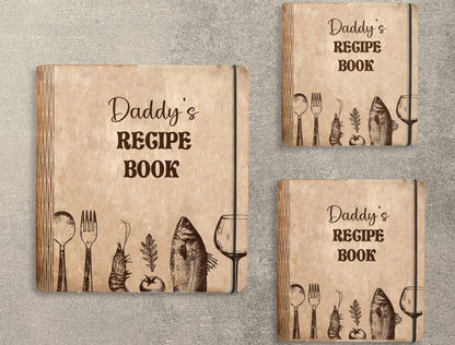 Daddy Recipe Book SVG Bundle for Glowforge and xTool Laser Files