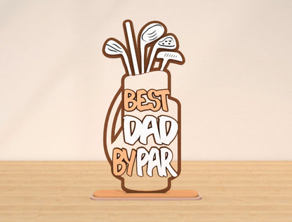 Golf Dad Sign SVG Bundle Laser Cut File for Glowforge and xTool