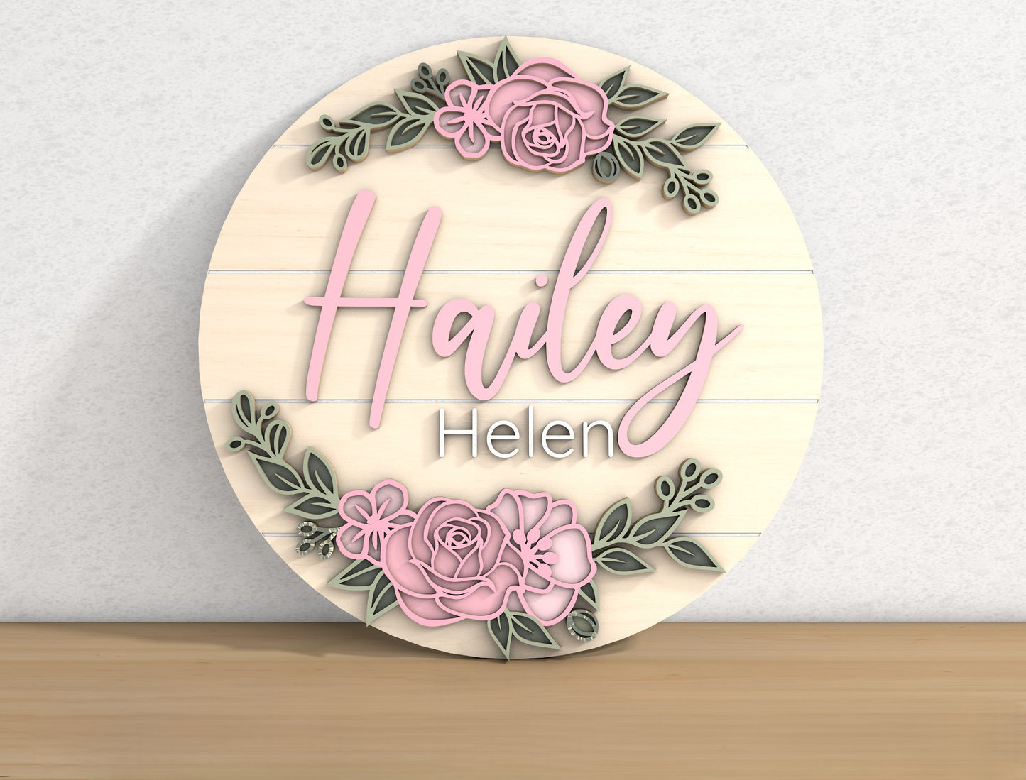 Flower Nursery Door Sign SVG for xTool and Glowforge