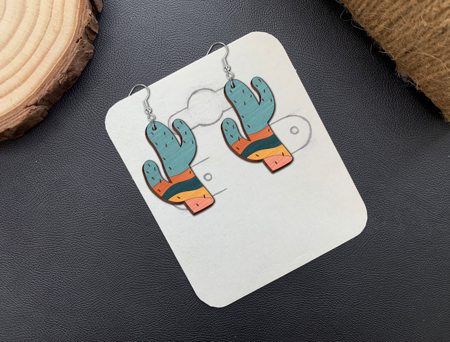 Boho Summer Earrings SVG Bundle for Glowforge and xTool