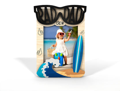 Father's Day Photo Magnet SVG Bundle Laser Cut File for xTool and Glowforge