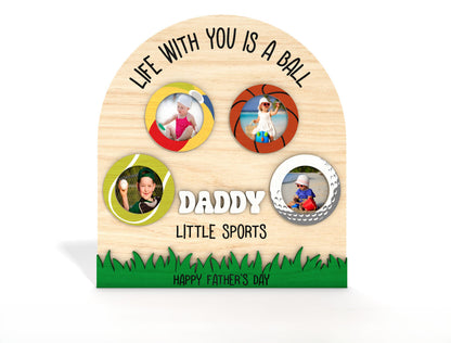 Football Dad Photo Sign SVG Bundle Laser Cut File for xTool and Glowforge