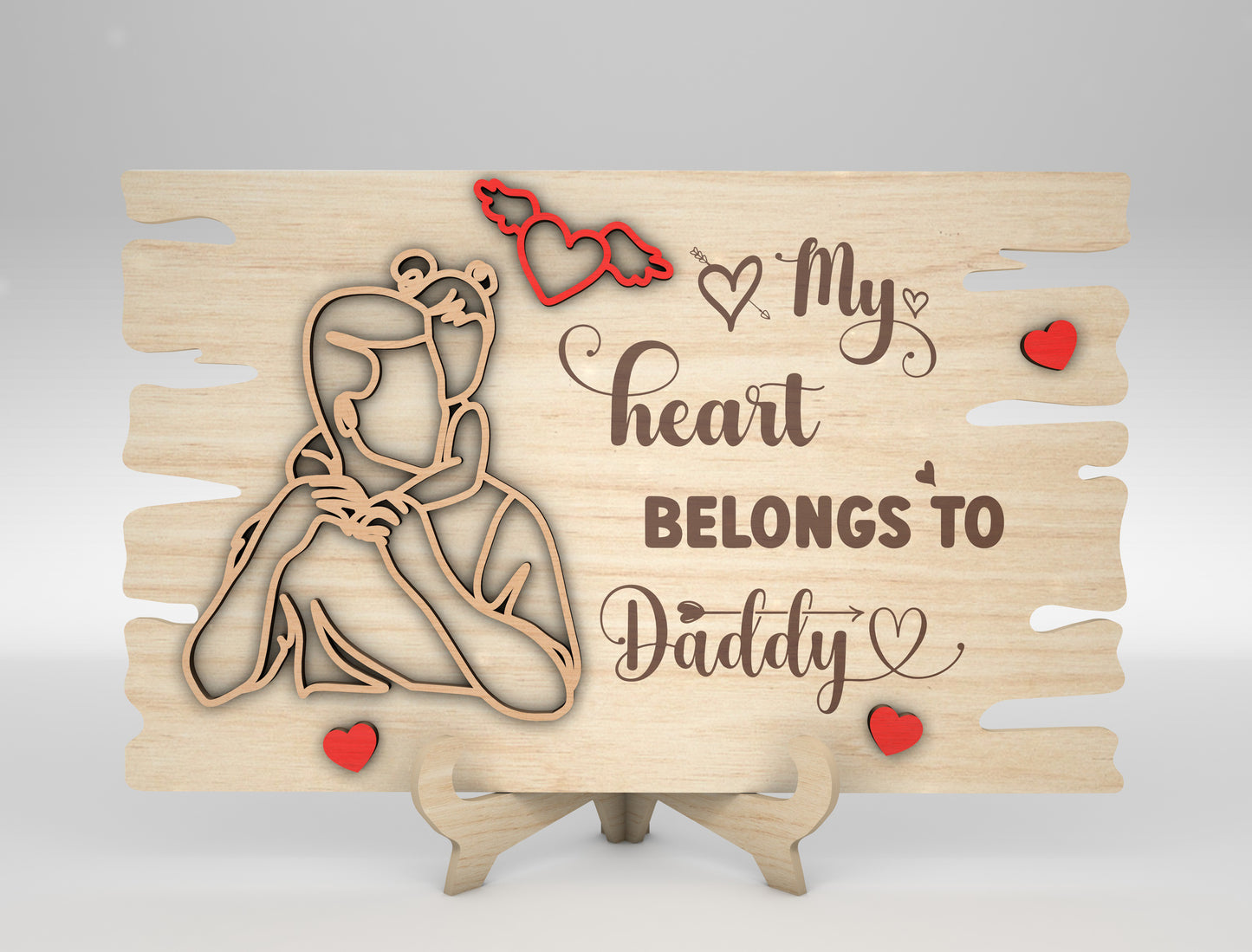 Father's Day Dad Quote Signs SVG Bundle Laser Cut File for xTool and Glowforge