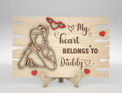 Father's Day Dad Quote Signs SVG Bundle Laser Cut File for xTool and Glowforge