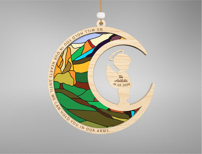Moon Baby Memorial Ornament SVG Bundle for LightBurn and Glowforge