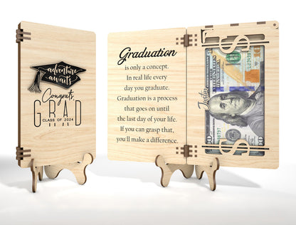 Graduation Cash Card SVG Laser Cut File for xTool and Glowforge
