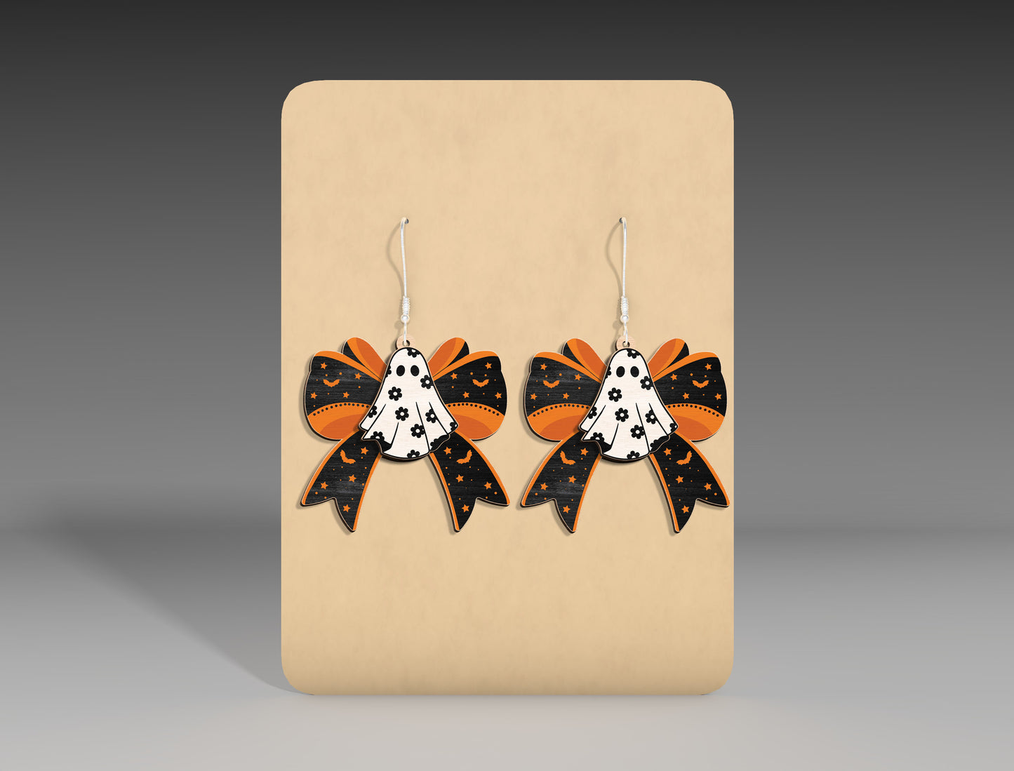 Halloween Bow Earrings SVG Bundle for Glowforge xTool LightBurn 9 Designs