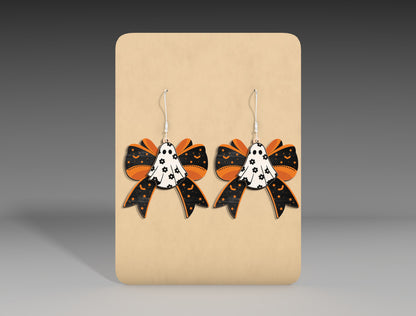 Halloween Bow Earrings SVG Bundle for Glowforge xTool LightBurn 9 Designs