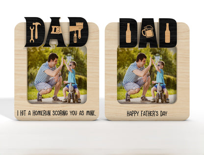 Dad Tool Photo Frame SVG Bundle Laser Cut File for Glowforge and xTool
